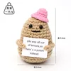 Khaki potato pink hat l card