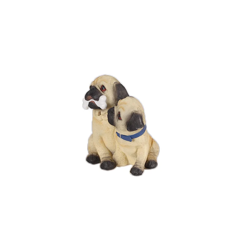 卸売OEMリアルな等身大ビーグルフィギュア家の装飾動物彫刻樹脂製犬の