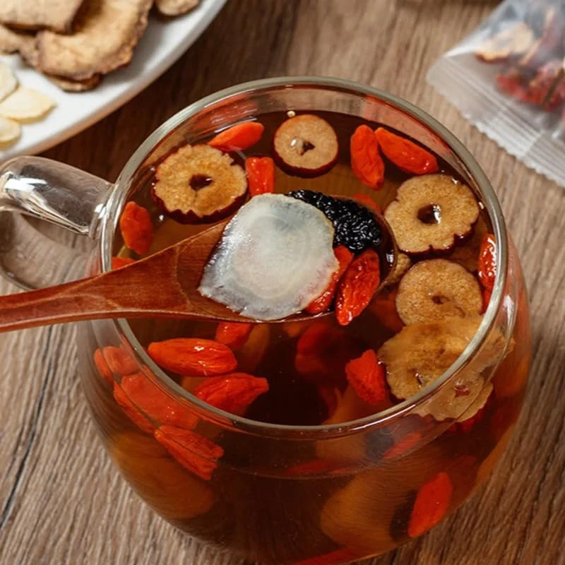 thumbnail interactive-video image 1 of Ginseng Five Treasure Tea – Herbal Kidney Support Blend With Red Dates 1 of 4