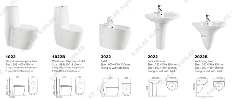 Popular Sanitary Ware Unique Design Luxury Complete Bathroom Suites Series Toilet Sink Bidet Sets