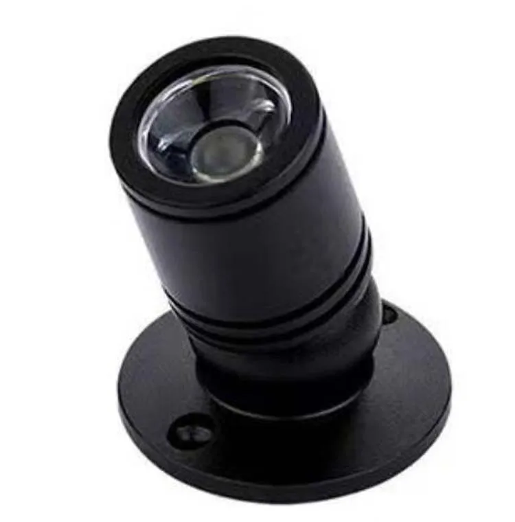 D19mm Micro Mini Surface Mount 1W LED Counter Light Jewelry Spotlight Ceiling Down Spot Light