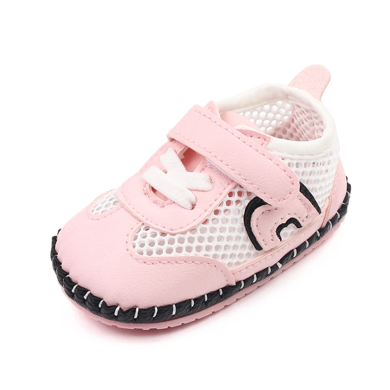 Spring and Autumn Infants Shoes Baby Non-slip Soft Sole Breathable Mesh Surface Walking Shoes factory