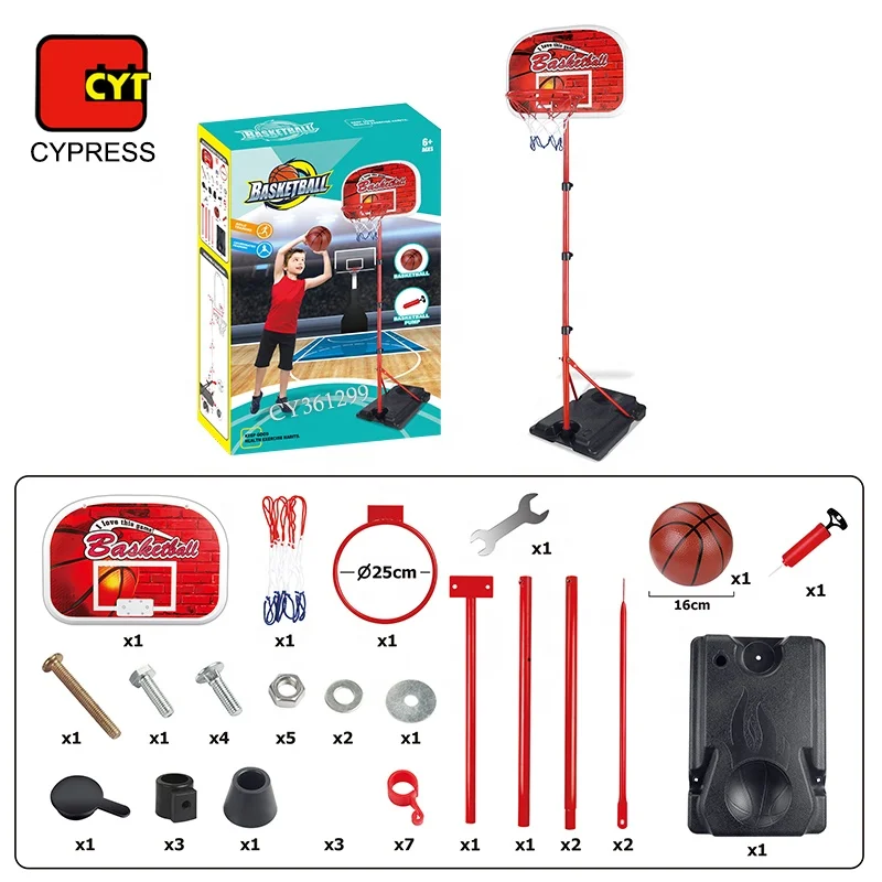 Kids Basketball Hoop Stand Set Adjustable Indoor Basketball Hoop Sport Toys