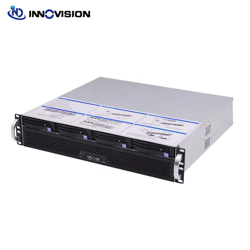 Flexible 2U Mini Rackmount Server Chassis - 4 Hot-Swap Bays for