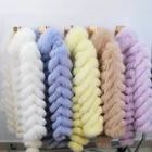 Coats Women Short Coat Wholesale Short Women Creamy-White Coat Winter Silk 100% Real Fox Fur Leather Coats For Ladies