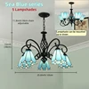 5 Paralumi blu mare