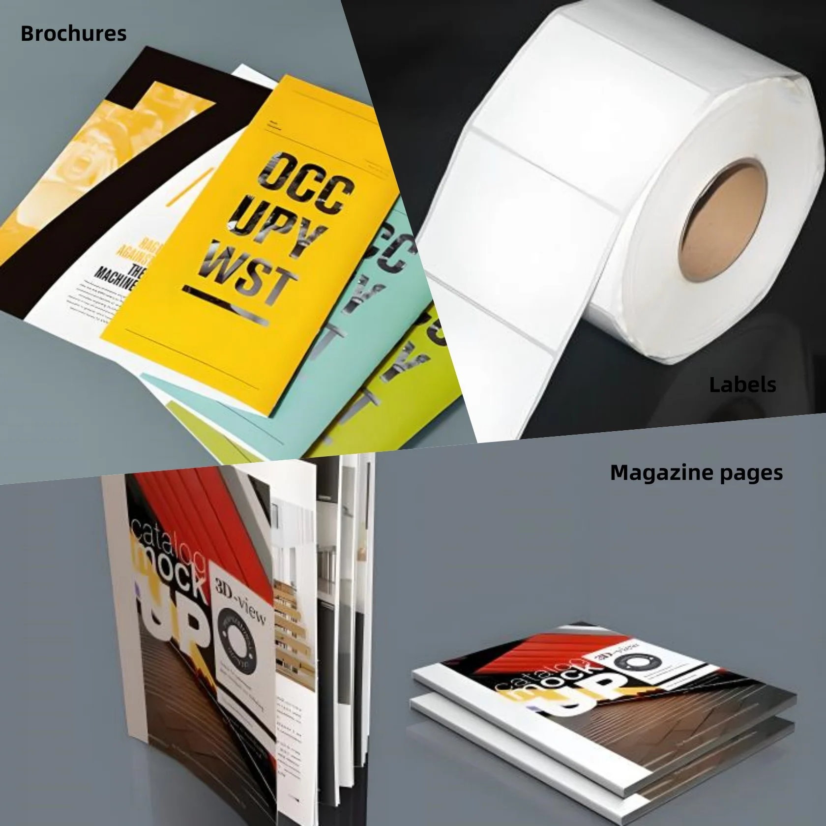 A0 A1 Size 180gsm 250gsm C2s Glossy Art Paper Couche Paper For Offset