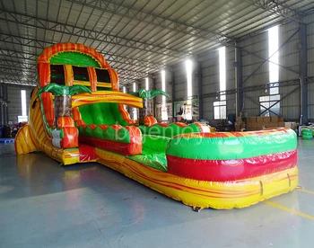 19ft tropical commercial water slide giant popular inflatable swimming pool slide adult size inflatable water slide