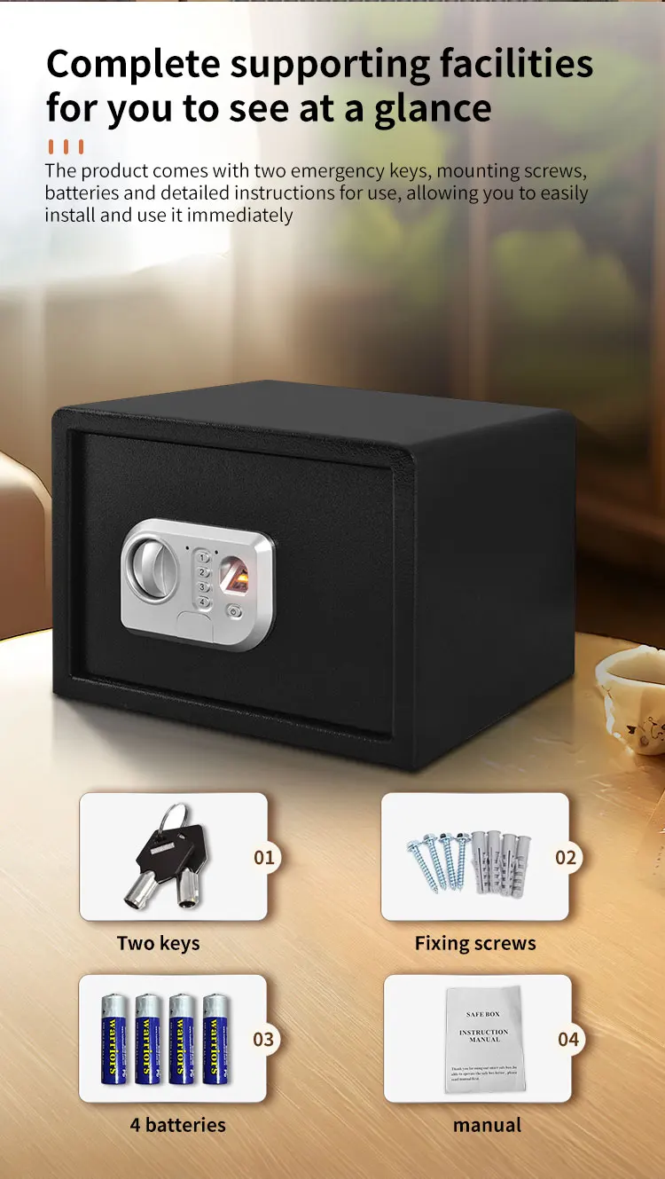CEQSAFE Hot-selling Small Home Office Safe Mini Deposit Box for Hotel factory