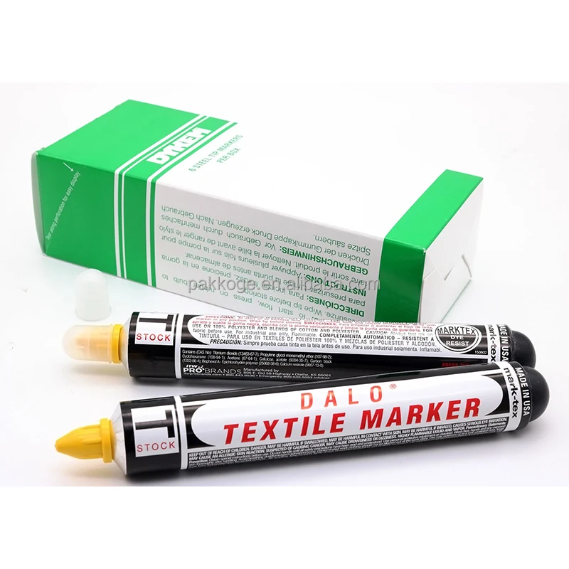 Box 6 Dykem Dalo Textile Fabric Marker for Synthetics & General Purpose 