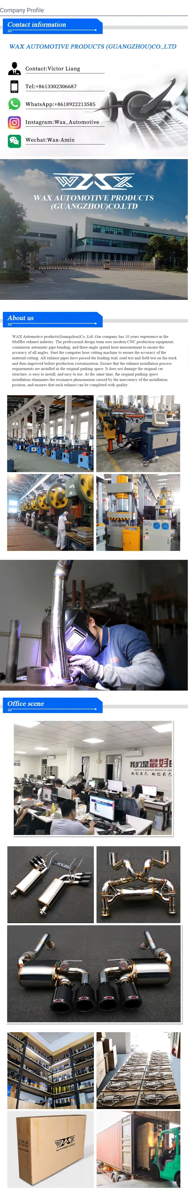 Professional Stainless Steel Downpipe Exhaust Pipes For A4 A5 A6 Tuning Performance Exhaust Downpipe For Audi A4 A5 A6 2012-2021