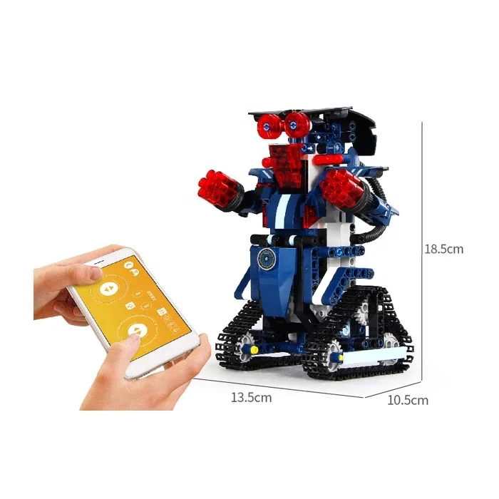 Diy Assembled Electric Robot Remote Control App Programming Robot Model Assemble Building Block Toys