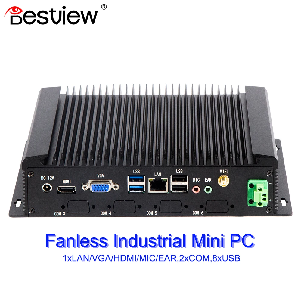 Portable Industrial Mini Pc Box Ssd Win10 Aluminum Alloy Computer Mini