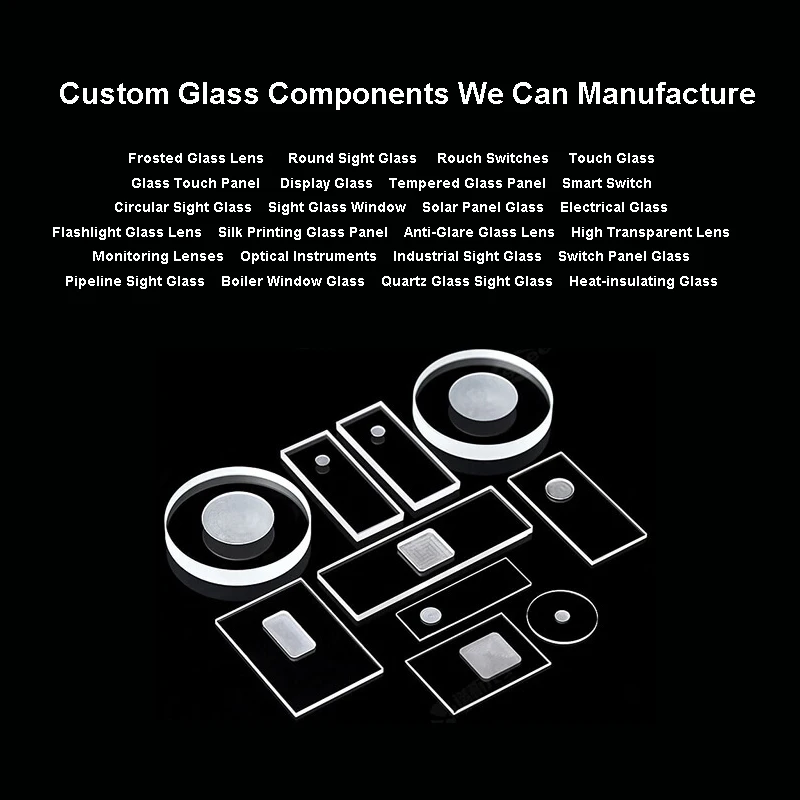 Round Transparent Tempered Step Glass for Lighting Custom Fabrication Services