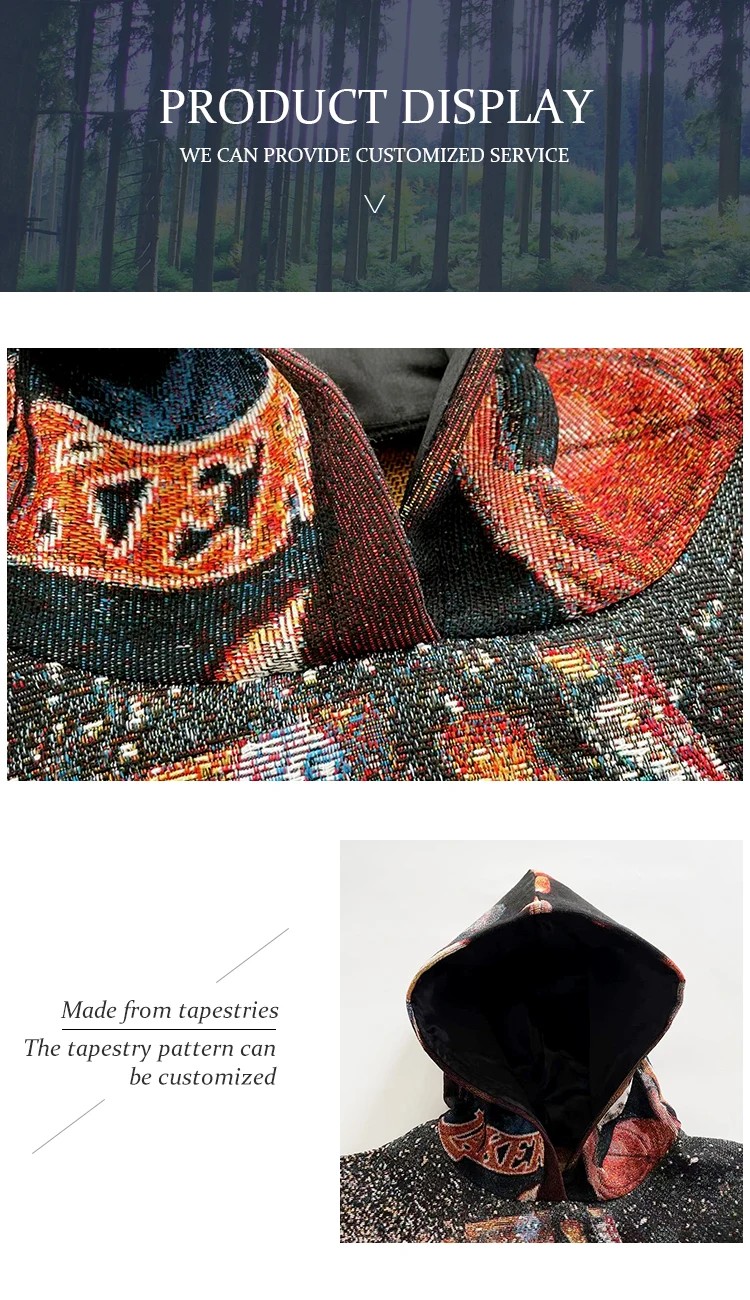 Custom Tapestry Hoodies Custom Tapestry Clothing Men Sweater Woven Blanket Buy Tapestry Hoodie