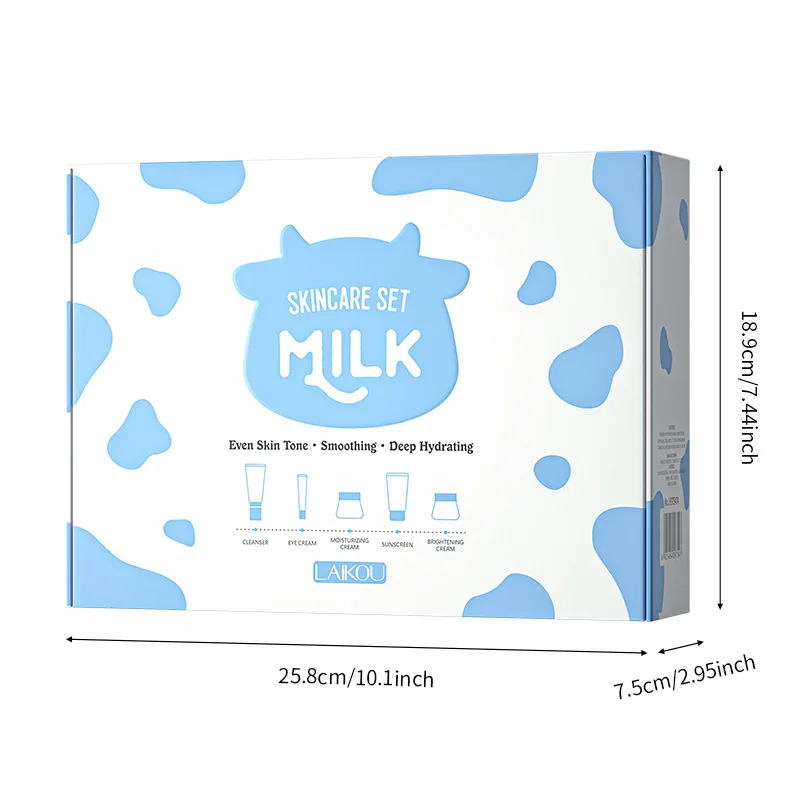LAIKOU 5-Piece Moisturizing Milk Skin Care Set - Hydrating