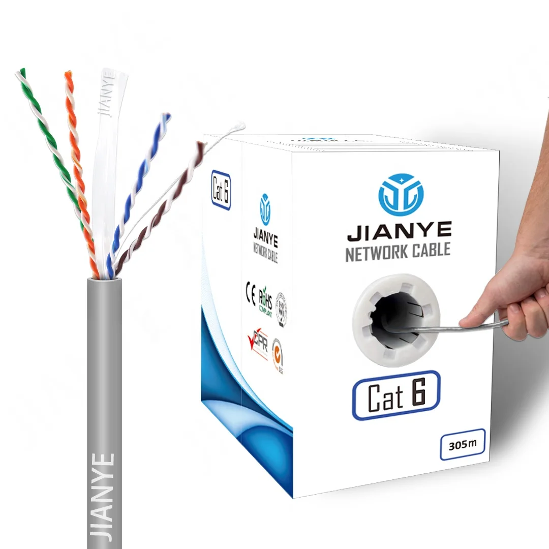 Multi Core UTP STP SFTP CAT6 twist pair multi core cat6 cable Full Copper communication lan cable with CE ISO Approved
