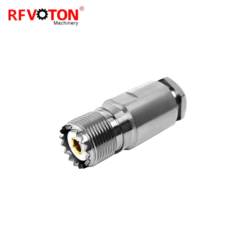 Factory Supply UHF Rg8 Cable Female Jack Hembra Socket Clamp WTR400 RF  Screw Straight  Rf Coaxial Connector Rohs in Stock
