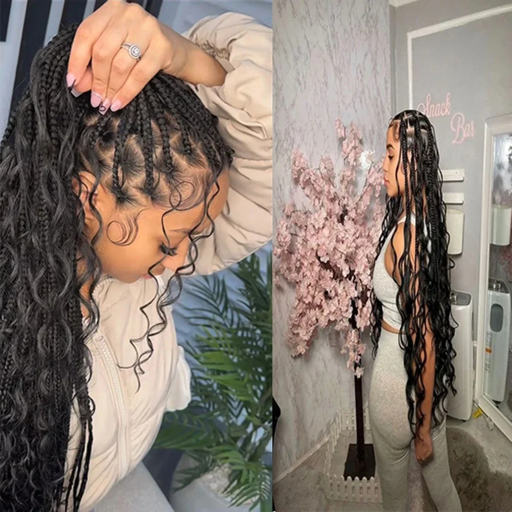 Bundle di capelli vergini brasiliani alla rinfusa con capelli umani ondulati per trecce_voghion.com