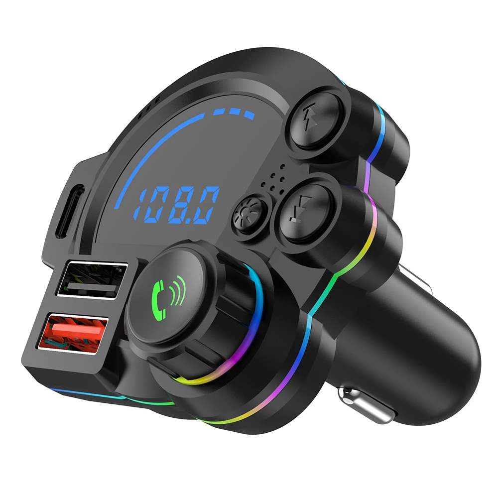 Feegar Q200 Kit émetteur FM Bluetooth 5.0 QC4 PD SD MP3 USB