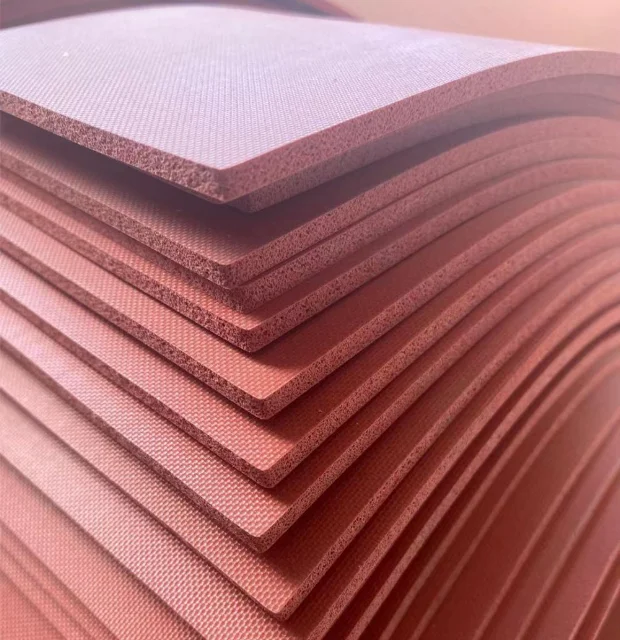 High Temperature Custom Made Soft Medium Firm Hardness Silicone Rubber Sheet Sponge Foam Pad for Heat Press Machine Iron Table