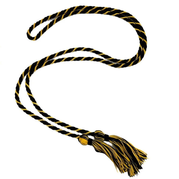 Decorative Double Color Graduation Cord Graduation Honor Cords for University factory