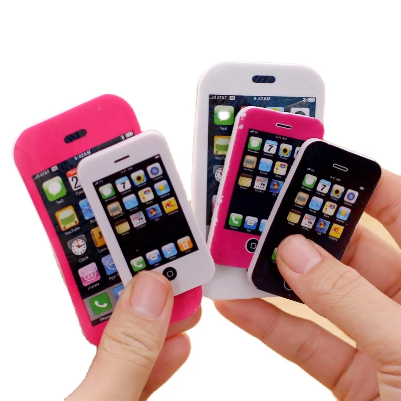 Мультфильм карандаш и ластики в форме телефона креативные канцелярские товары Подарки для детей начальной школы оптом из резины