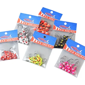 Cheery Palmer 10pcs/bag High Carbon Fishing Hooks 1.75g 3.5g 5g 7g Crappie Jig Lead Heads for Saltwater Pike Target Species – Metal Jig – view 5