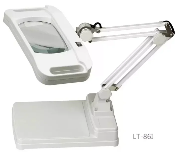 Desktop lift led magnifier lamp 3x/5x/10x/15x/20x rectangular lens