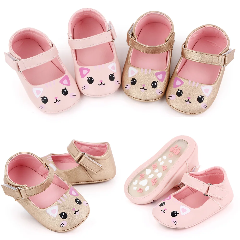 wholesale  Fashion  solid cute animal little baby girl  dress shoes