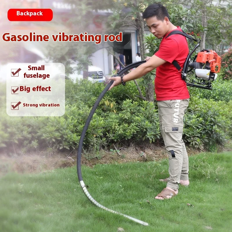 Mingzhuo Four-Stroke Gasoline Engine Small Shoulder-Mounted Concrete Vibrator Construction Engineering Vibrator