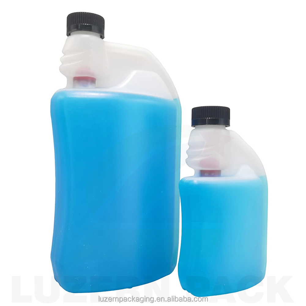 8 Oz Hdpe Double Neck Measuring Plastic Dosing 250ml Bottle For Fuel