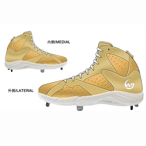 Adult Baseball Shoes Custom Molded Luxury Metal Baseball Cleats for Men Sports Baseball Shoes