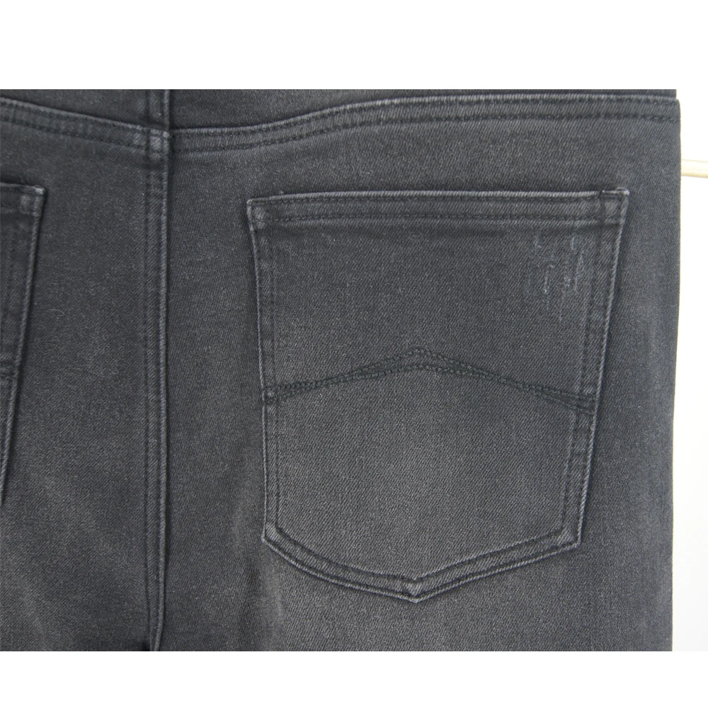 Essential Basic Denim Trousers New Retro Loose Washed Men's Fleece Jeans