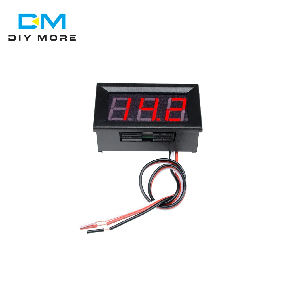 Volt Meter Display DC 4.7V-30V LED Digital Voltmeter - 3-Digit Red Display, 2-Wire Panel Mount Digital Voltage Meter - Foto 2