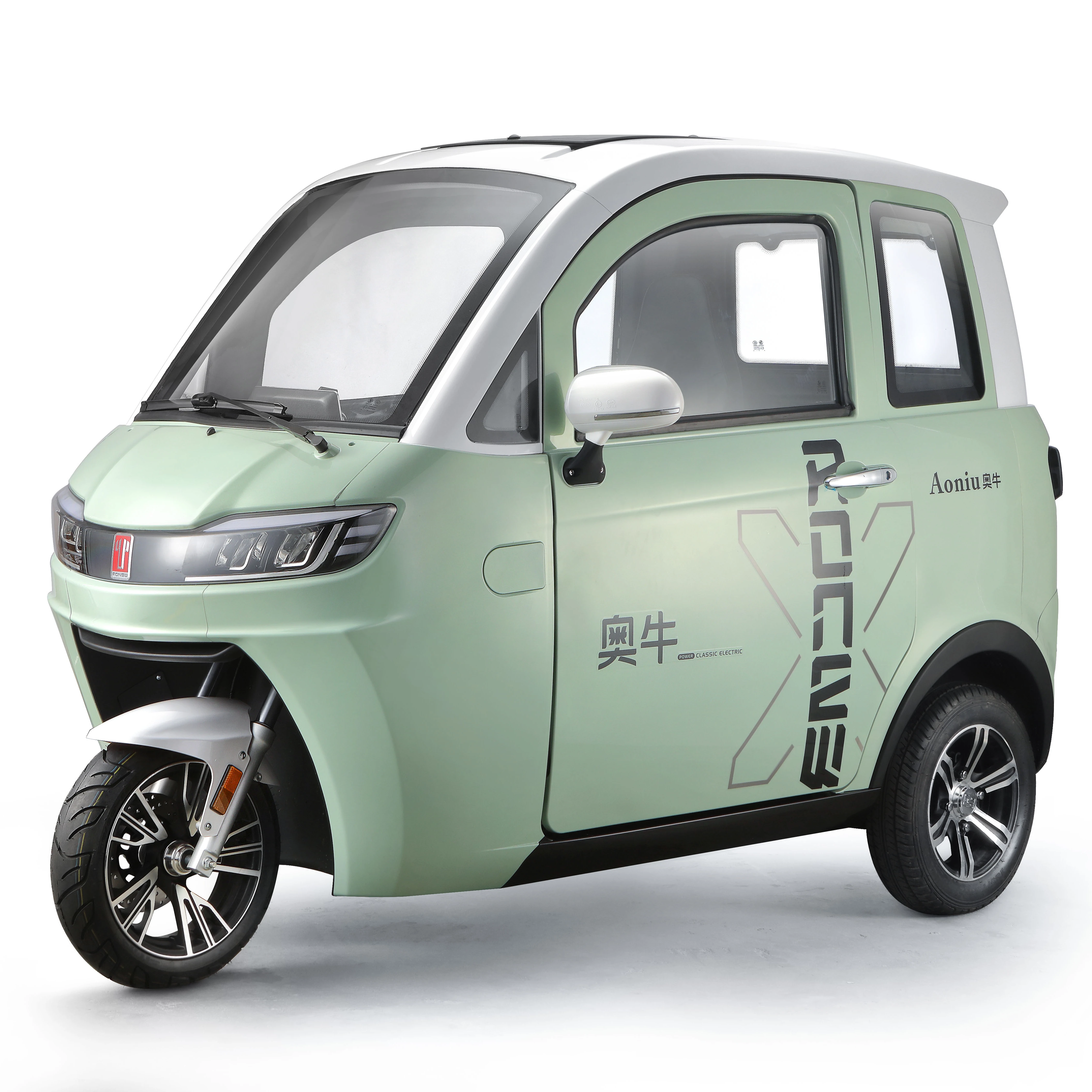 Aonew 三輪電動トライク クローズドボディ 225kg積載 2人乗り