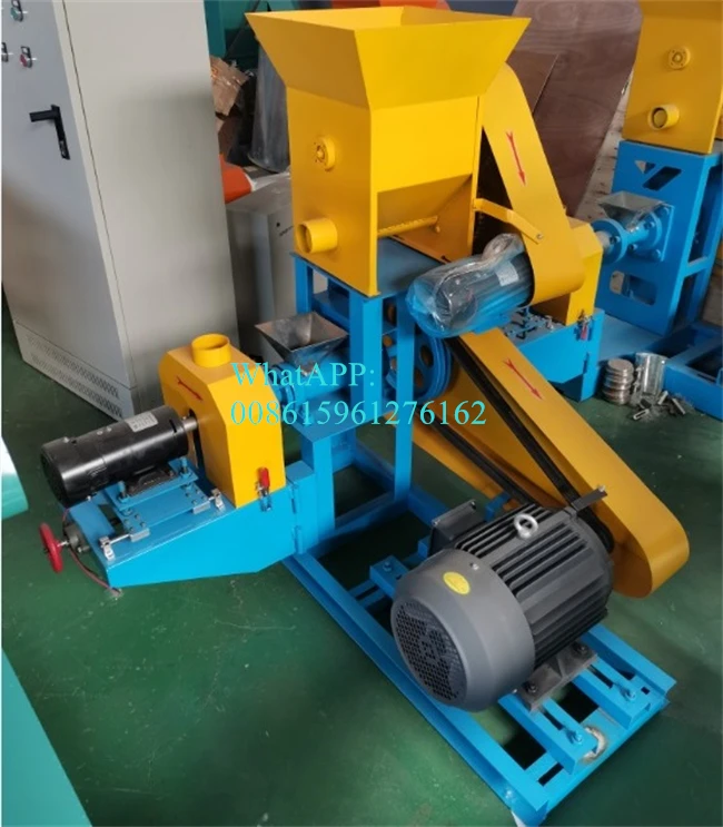 DGP Dry Type Floating Fish Feed Dog Food Extruder Single Screw Granulator Grain Seeds Maize Corn Soybean Extruder