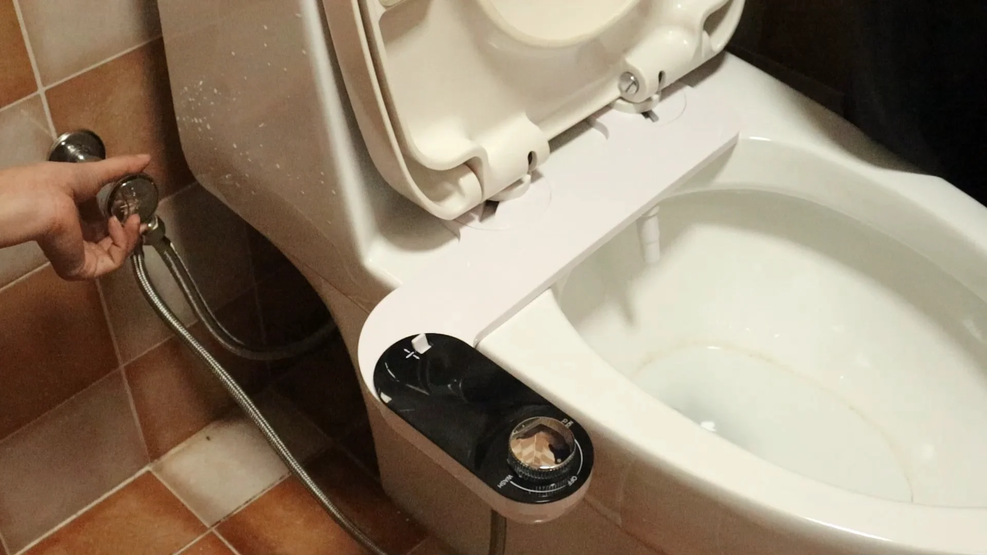 Cold Water Manual Clean Vagina Butt Seat Attachment Bidet Sprayer Non