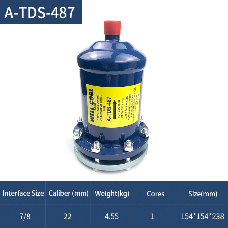 1 Section 48 Cu in Core Replaceable Filter Core New Liquid and Suction Line Filter Drier Shell