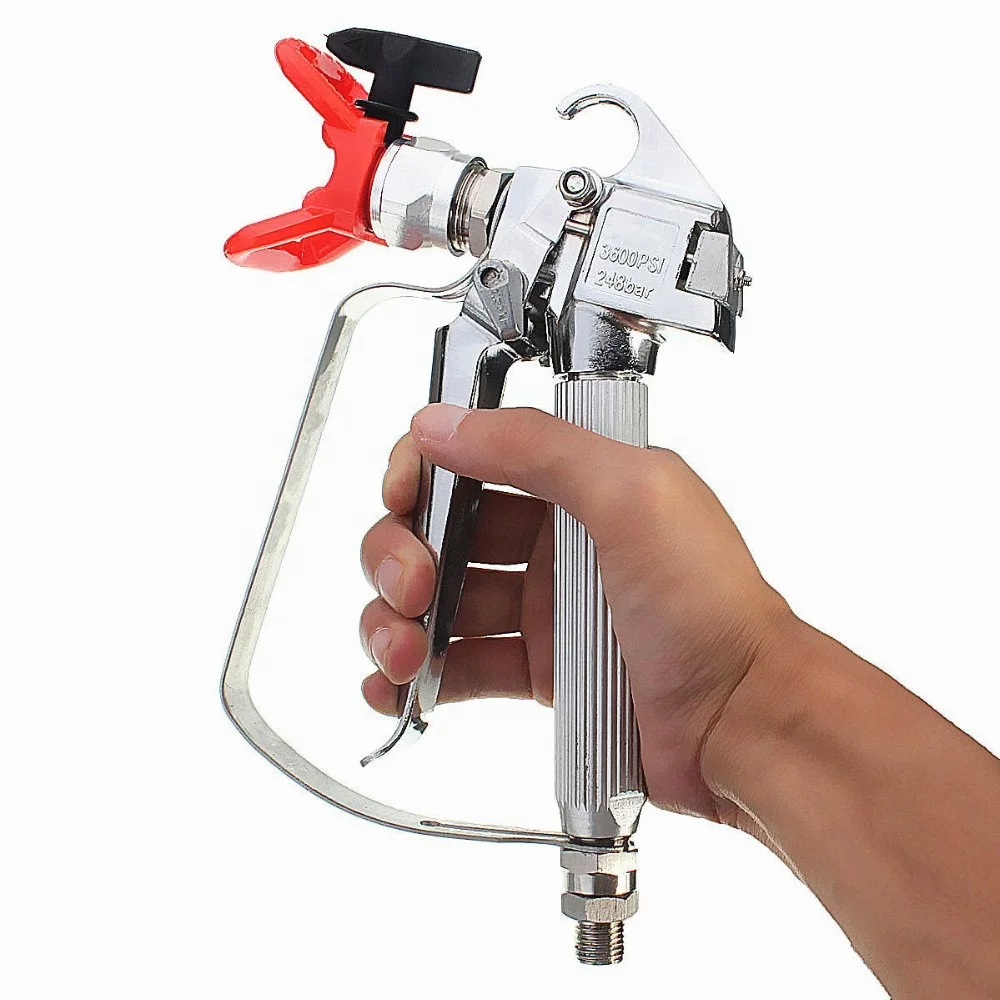 Paint Spray Gun 3600PSI High Pressure Airless With 517 Tip Nozzle Guard Wacner 
