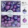 42pcs purple-rectangular color box