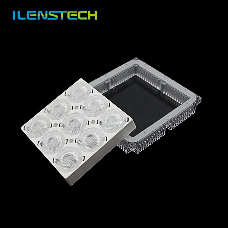 10 Pz Lente Led 10 Grado Con Supporto Nero Per 1W 3W Luce LED