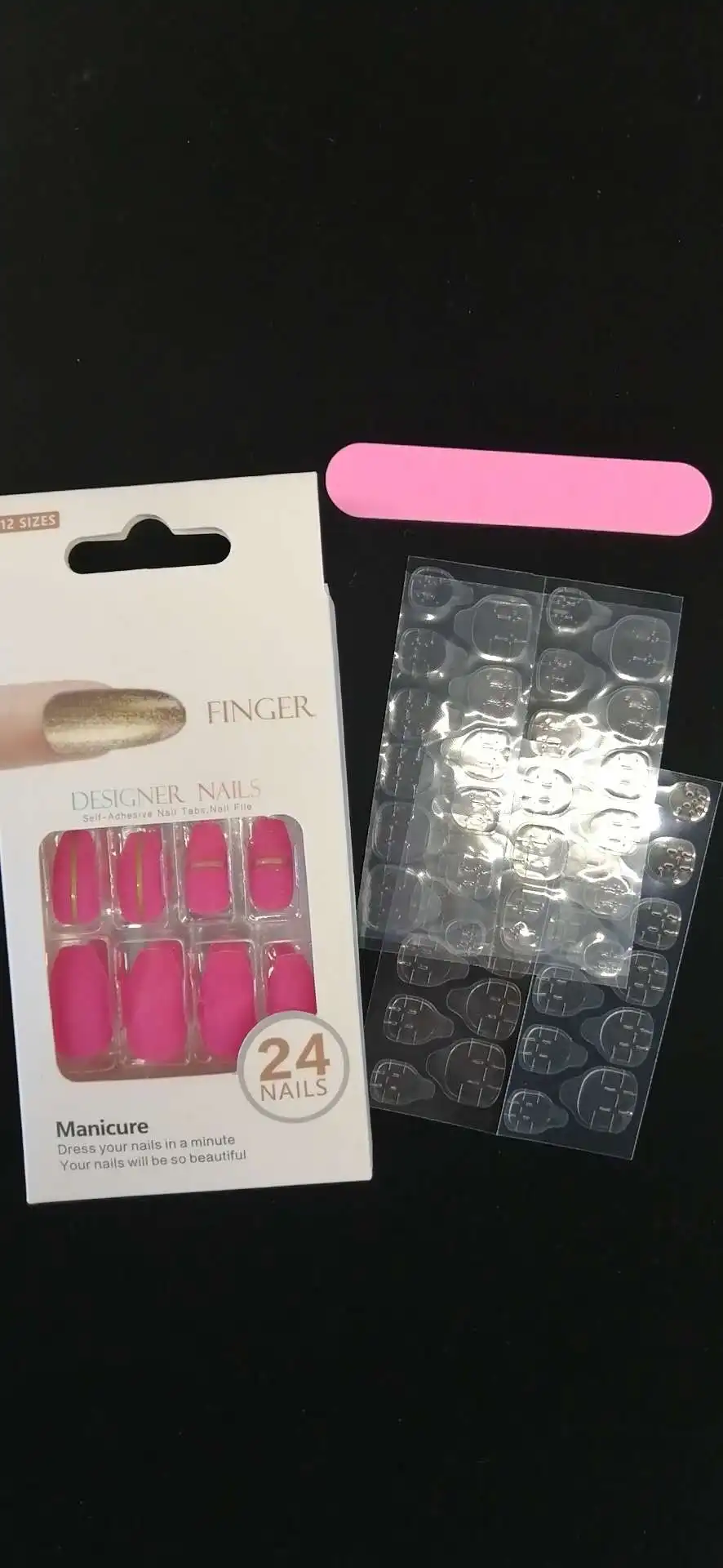 fashion creative long fingernails with quality false nail glue