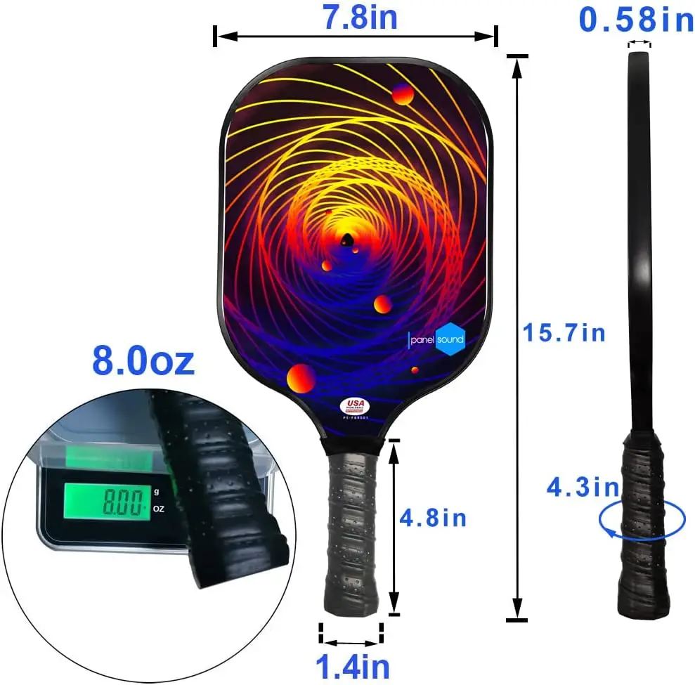 Usapa Toray T700 Carbon Fiber Pickleball Paddle With For Us