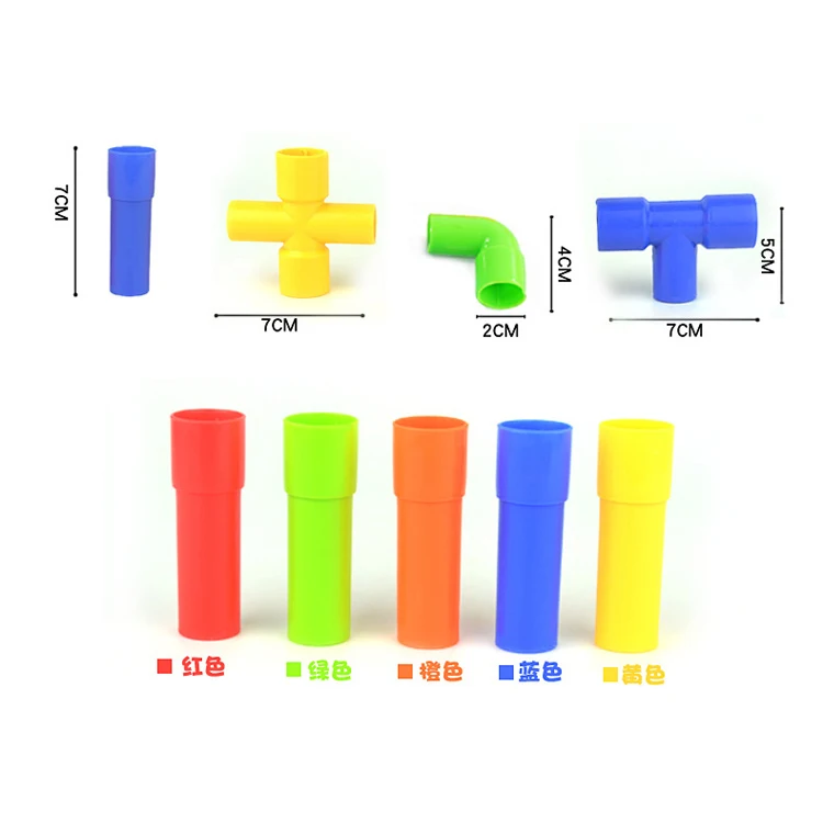 Popular DIY Children Intellectual Development Toys Assembly Building Blocks Plastic Kids Connecting Toys