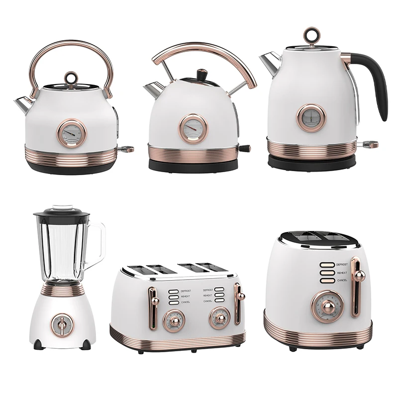 Retro Toaster and Retro Kettle Set Breakfast Set Sandwich Maker and Kettle