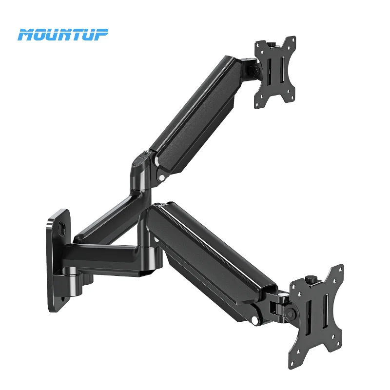 Mountup Dual Monitor Wall Mount Up To 32 Inches Screen Gas Spring