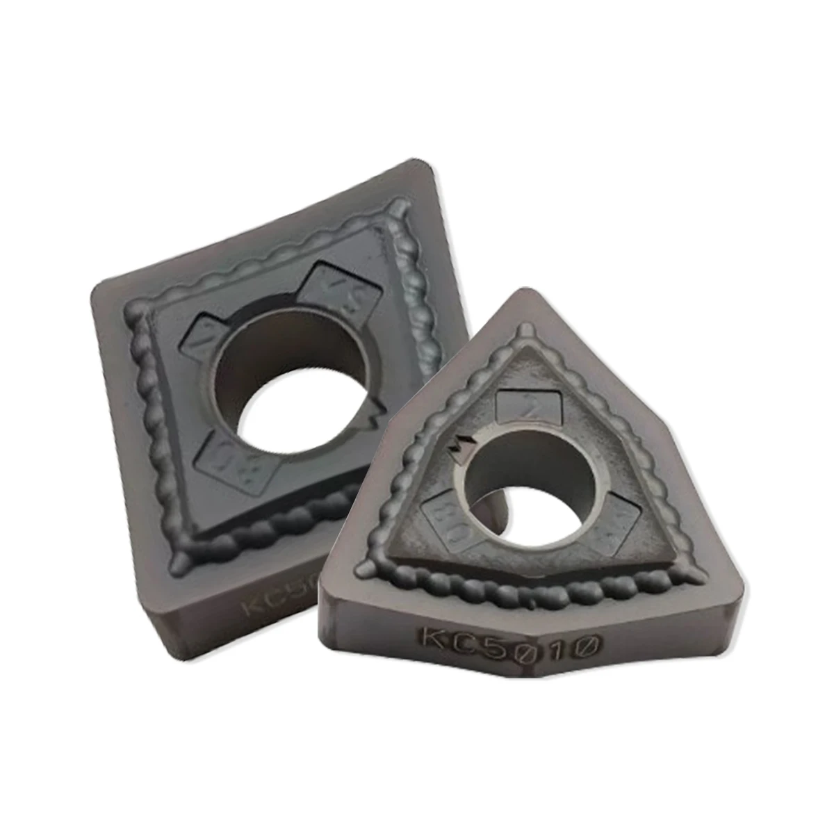 Kennametal Trigon Precision CNC Cutting Insert WNMG080404FP KC5010 for External Round Turning Tool, Wear-Resistant WNMG