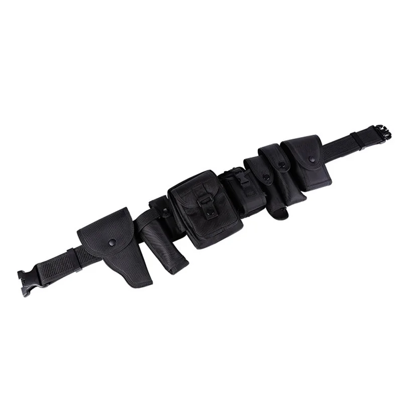 Adjustable Training Durable Outdoors Nylon Oxford Canvas Multifunctional Belt Security Equipment Patrol Belt
