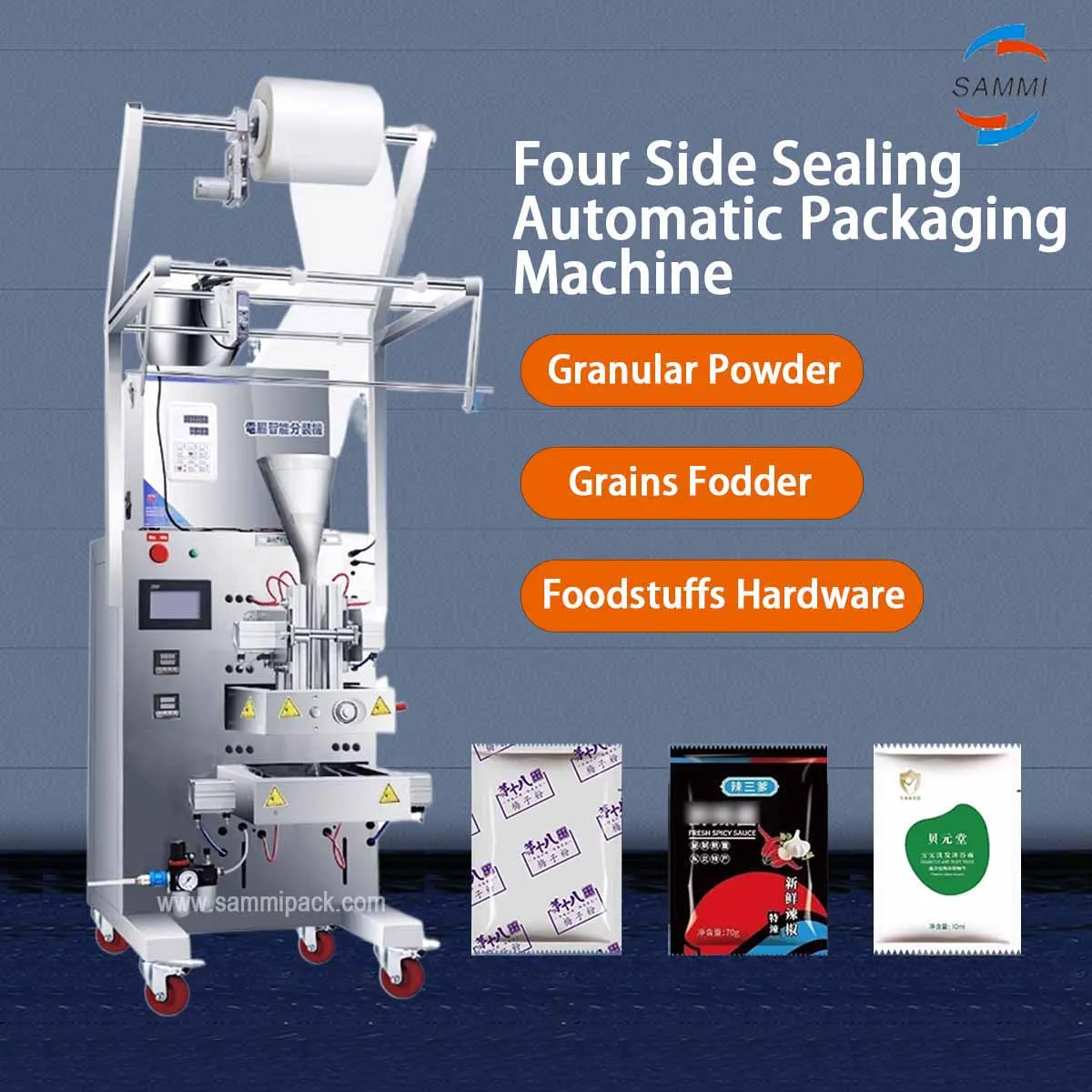 New Arrival Automatic 4 Side Seal Sachet Packing Machine Powder Multi Lane Filling Packing Machine for Milk Powder 0
